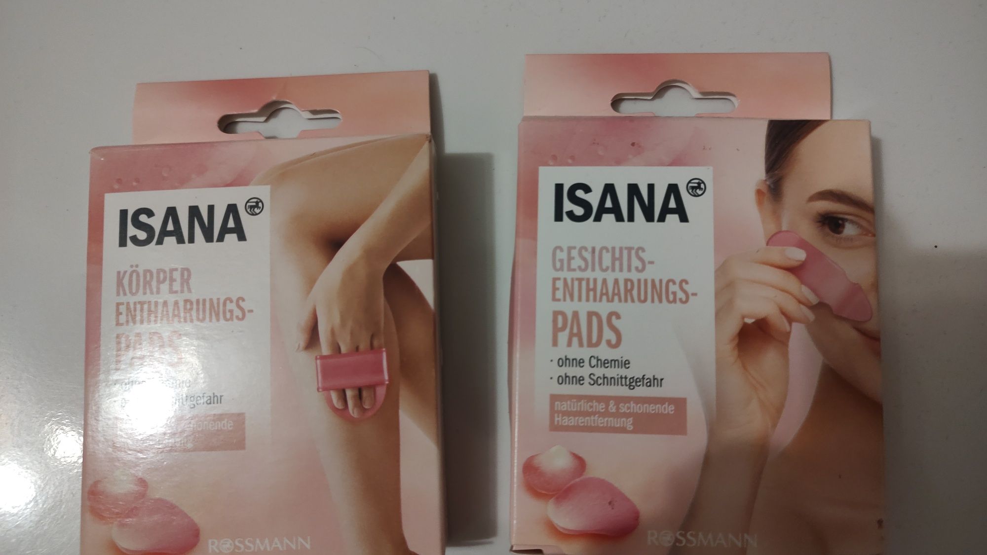 Isana pads, do depilacji, golenia włosów na ciele i na twarzy, nowe