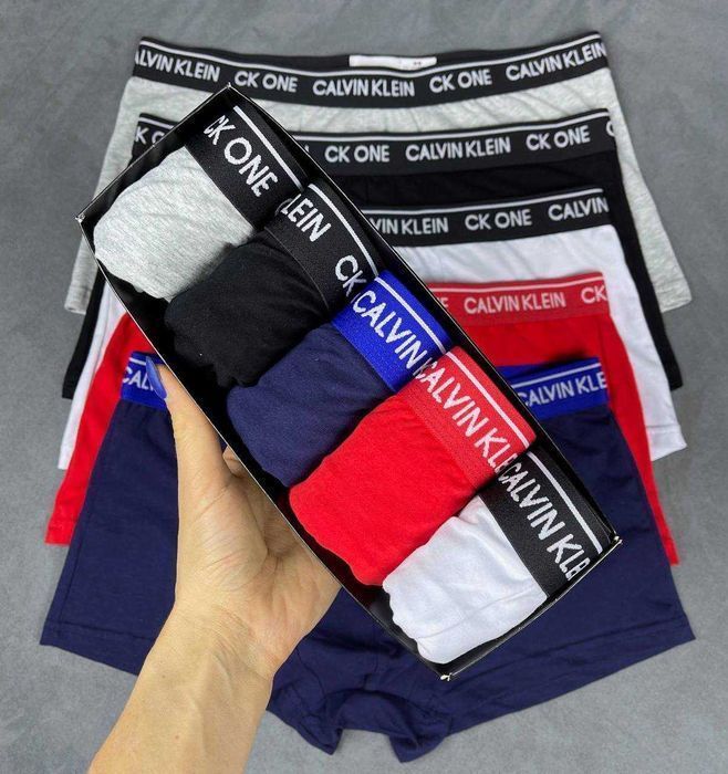 Чоловічі боксери Calvin Klein One повномірні. Мужские трусы, хлопок