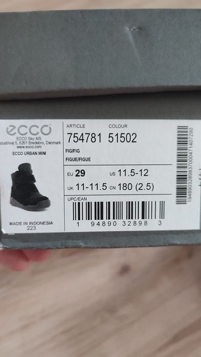 Зимові чоботи для дівчинки Ecco urban mini