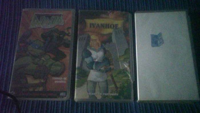 Conjunto de 4 Cassetes VHS - Filmes infantis