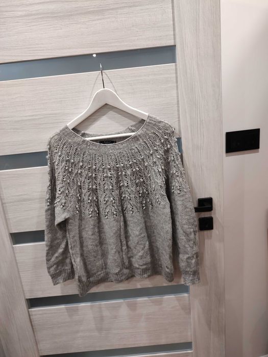 Sweter zimowy szary damski XS/S/m mohito