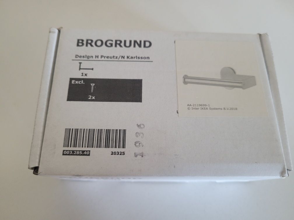 Uchwyt na papier toaletowy Ikea Brogrund 003.285.40
