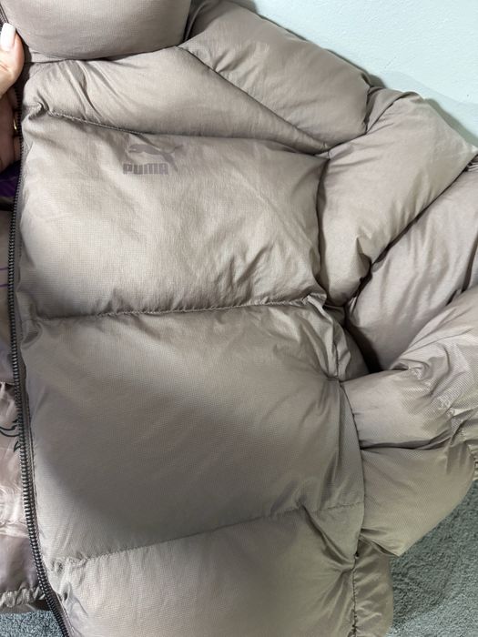 Жіночий пуховик S коричневий  | Теплий зимовий, новий