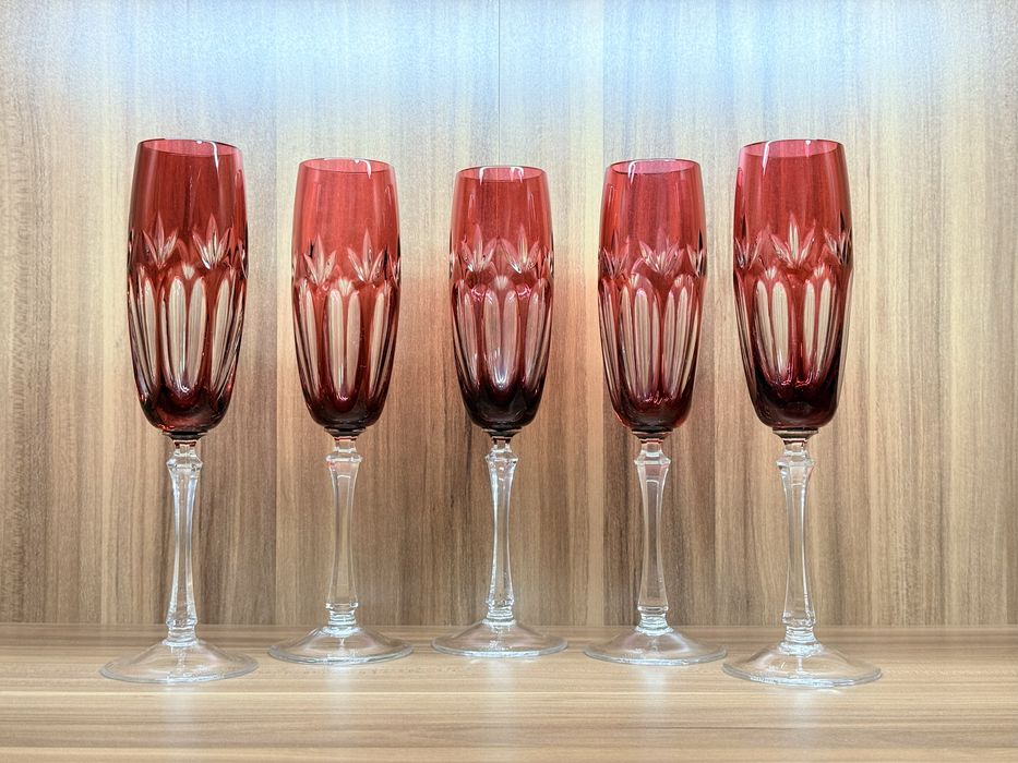 Хрустальные фужеры для шампанского WMF Cristal Cabinet GDR Германия