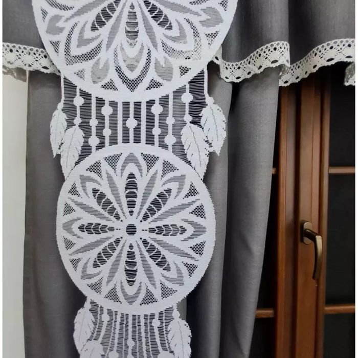 Firanka panel żakardowy Łapacz Snów Duo 60x120cm biały