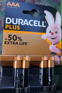 Батарейки Duracell plus AAA4