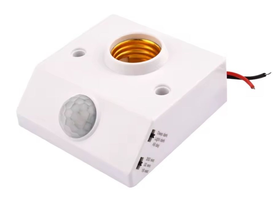 Датчик руху з цоколем , має різні режими тривалості освітлення:
16
32