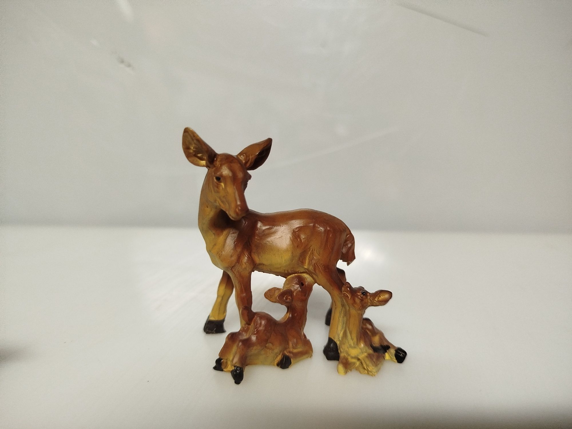 Sarenki, rodzina saren figurki do szopki bożonarodzeniowej 7cm żywica