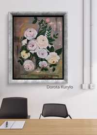 Róże - obraz olejny na płótnie D. Kuryło