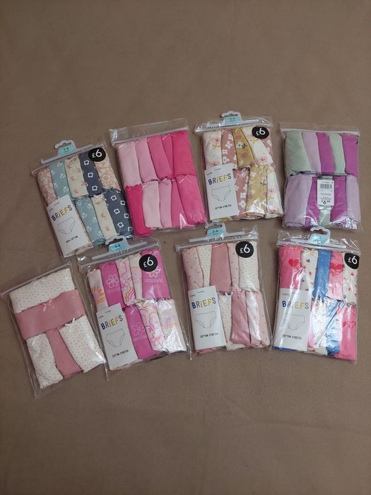 Дитячі трусики для дівчат George (набори)