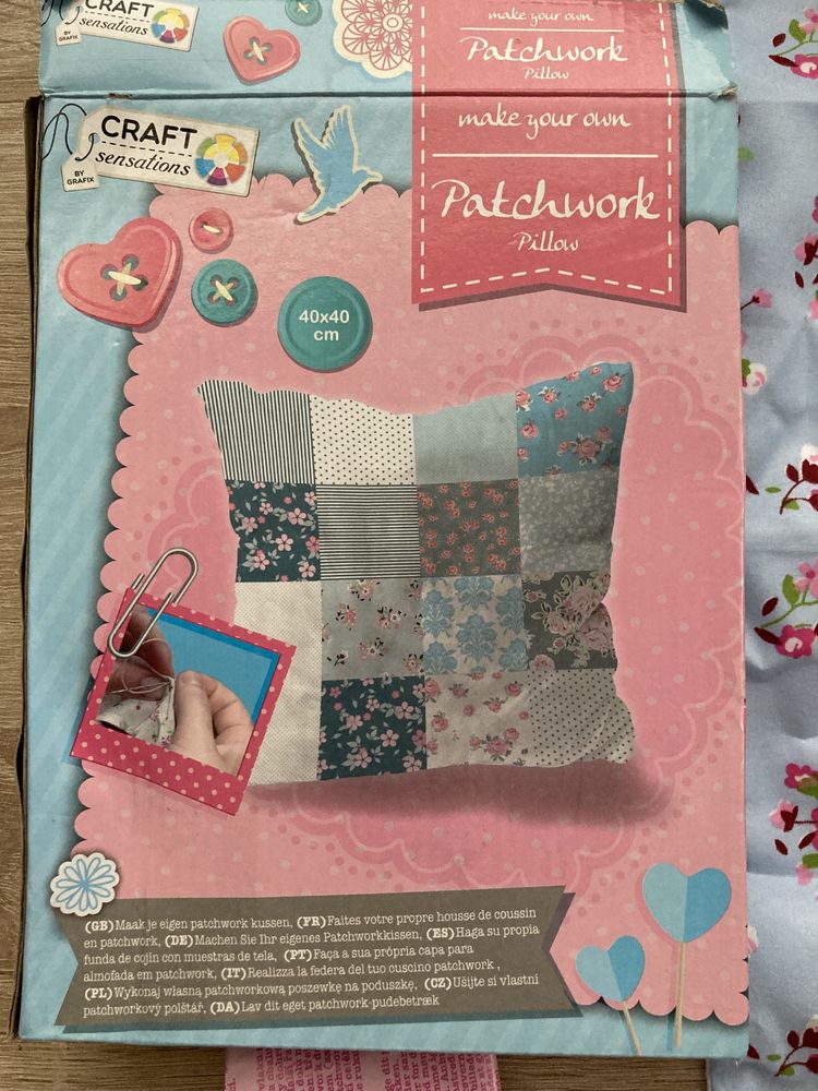 Zestaw diy patchwork do prac ręcznych poduszka