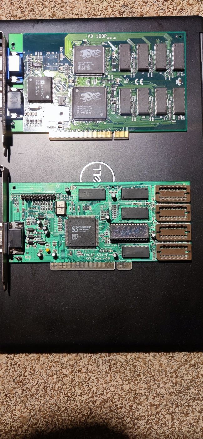 3dfx Voodoo 1 4MB + Karta Graficzna PCI S3 VIRGE DX/2MB