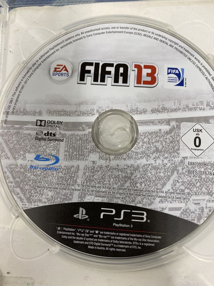 Диск для PlayStation-3 Fifa13