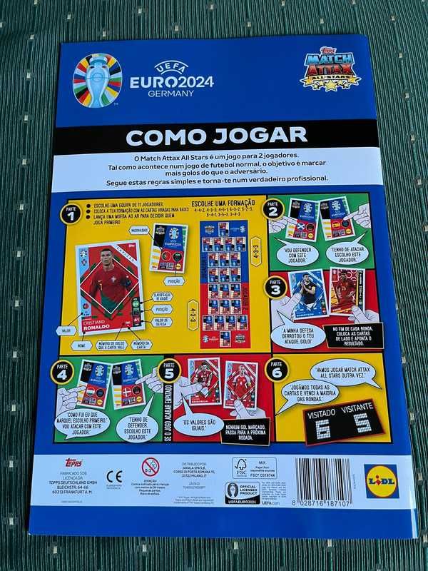 Caderneta Euro 2024 Lidl Topps