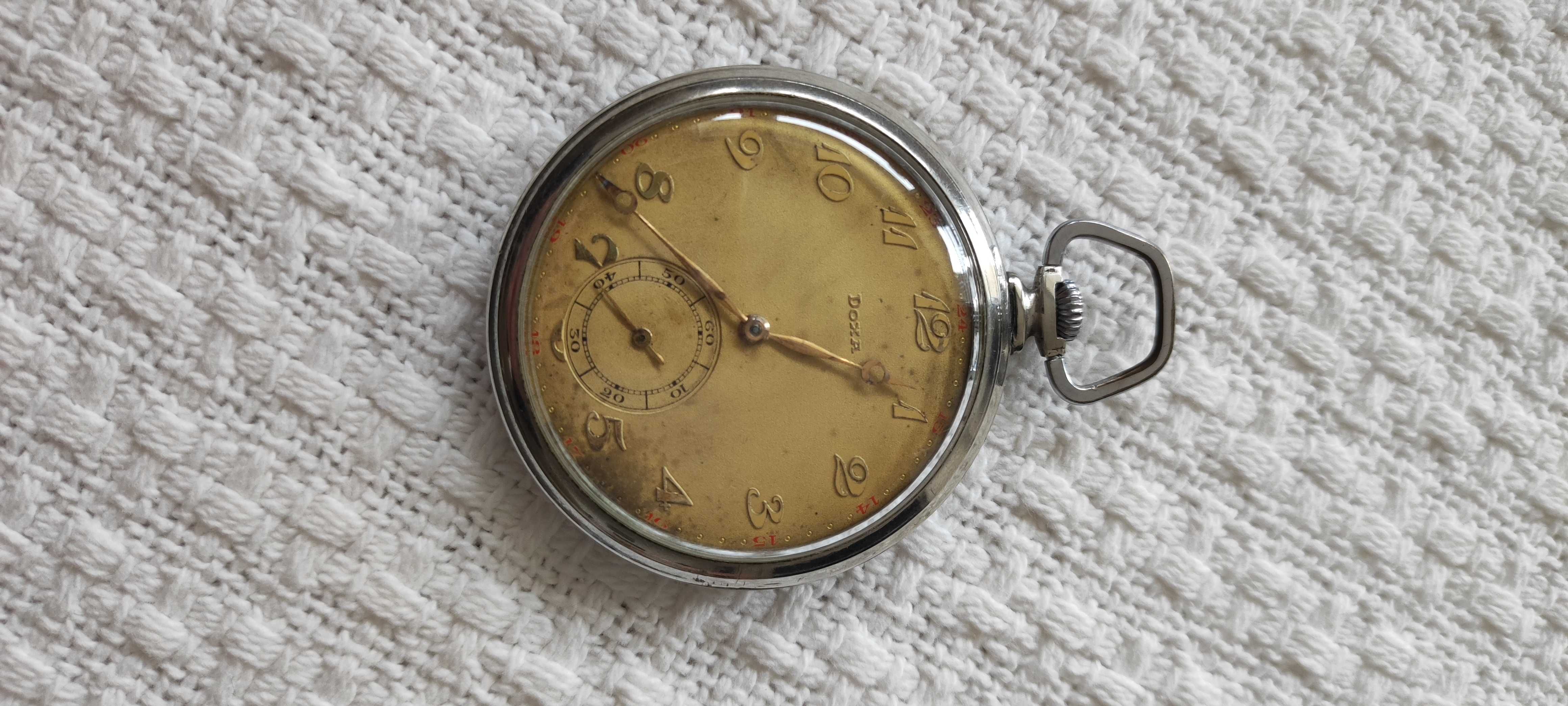 DOXA kieszonkowy PIĘKNY zegarek ORYGINALNY lata 50-te szwajcarski