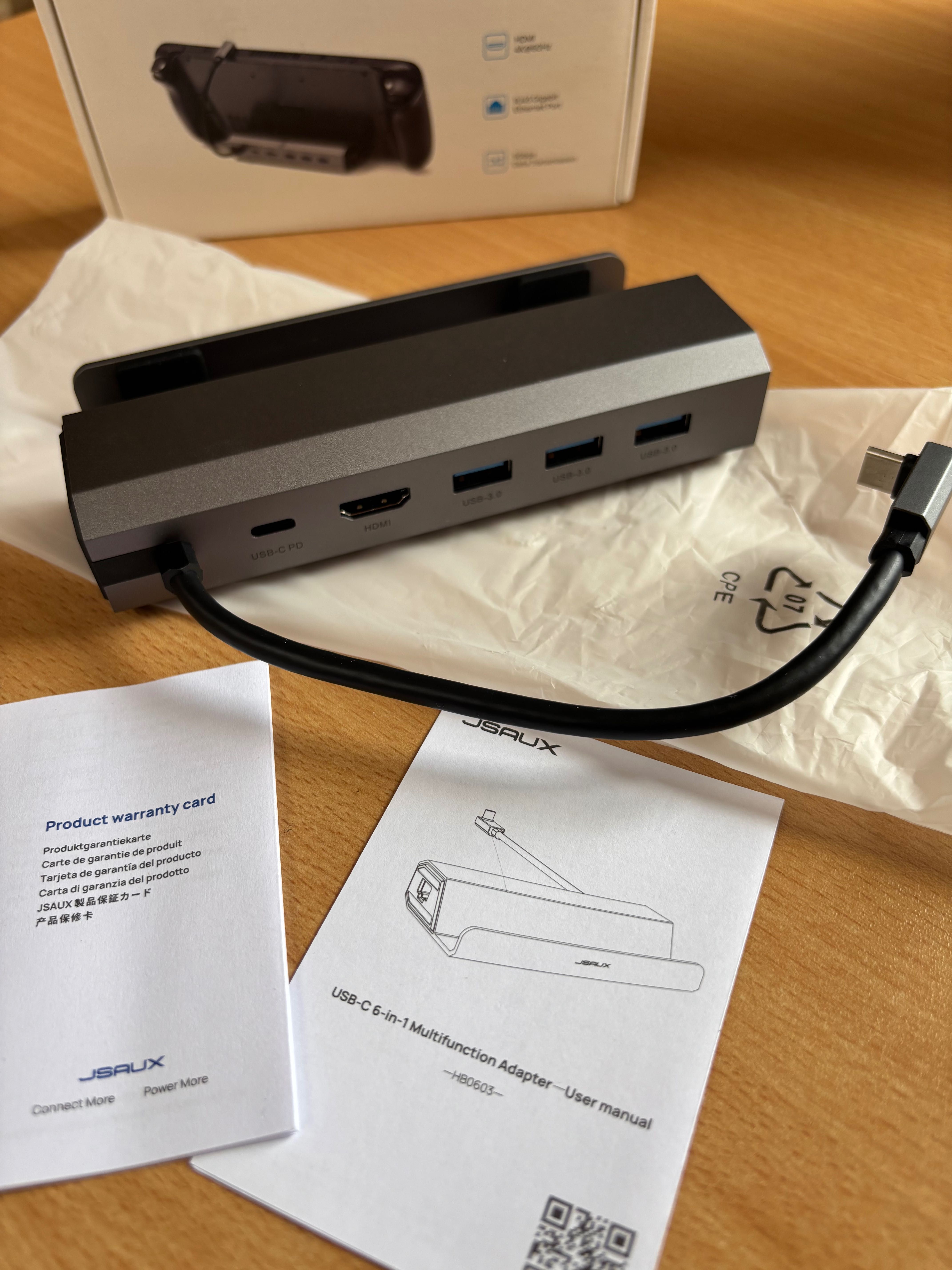 Stacja dokująca  Steam Deck/ROG Ally/Steam Deck OLED, 6-w-1
