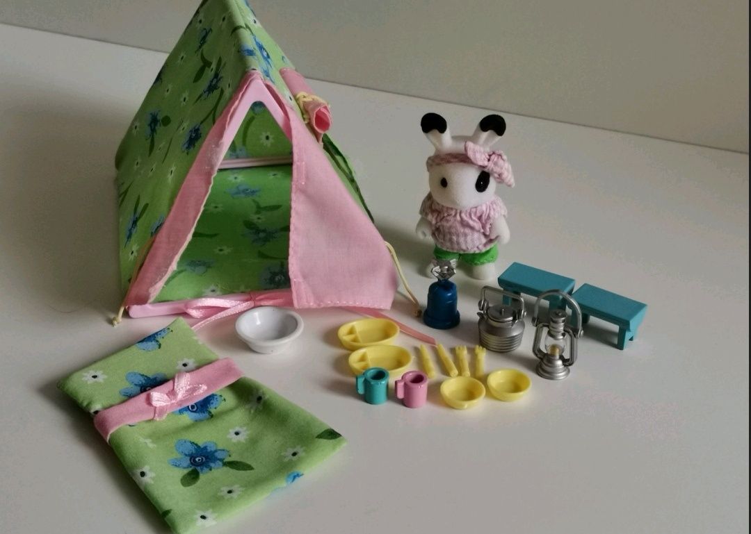 Sylvanian families оригинал домик на колёсах трейлер мебель