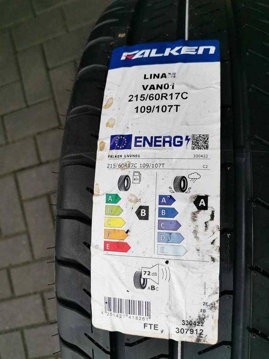 215/60 R17C FALKEN Linam VAN01 8mm 2022r NOWE Opony Letnie BUS 2szt