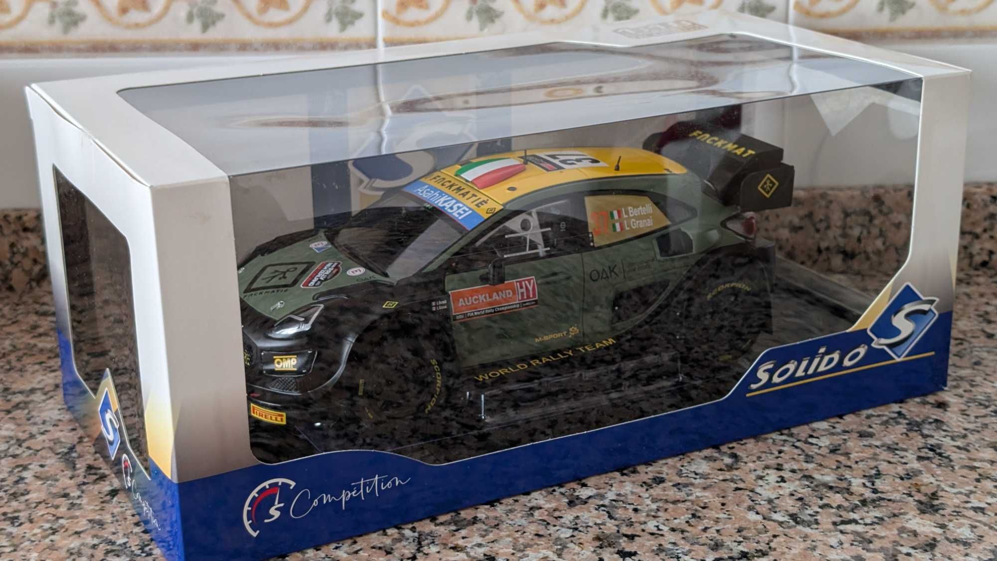 Solido 1:18 Ford Puma Rally1 Bertelli WRC Rali Nova Zelândia 2022
