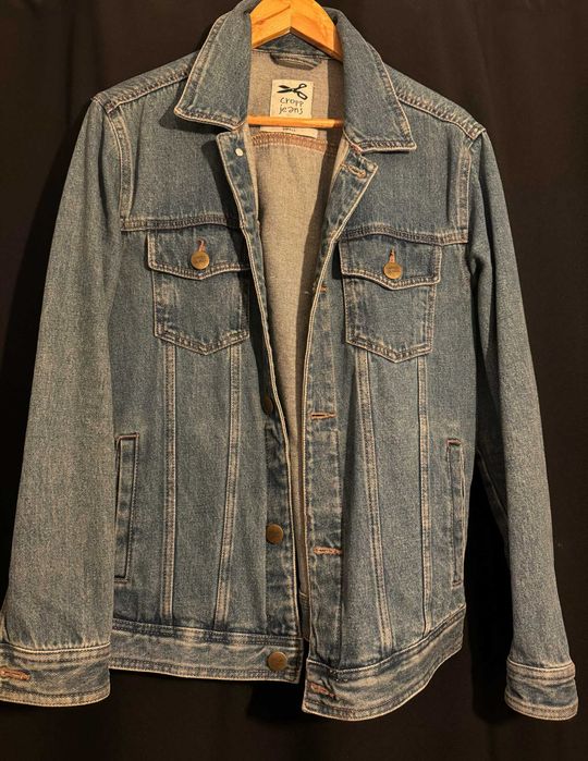 Kurtka Jeansowa Rozmiar S z nadrukiem RYUK