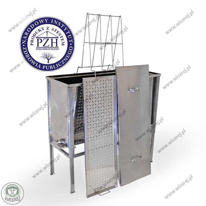 Stół do odsklepiania ramek 1,2m Warszawski Nierdzewny + SITO miód pzh