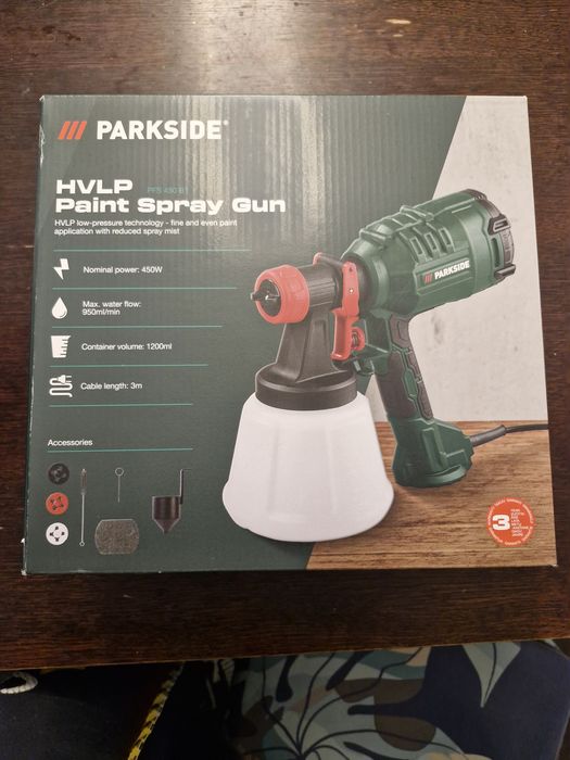 Pistolet natryskowy 450W HVLP, Parksite