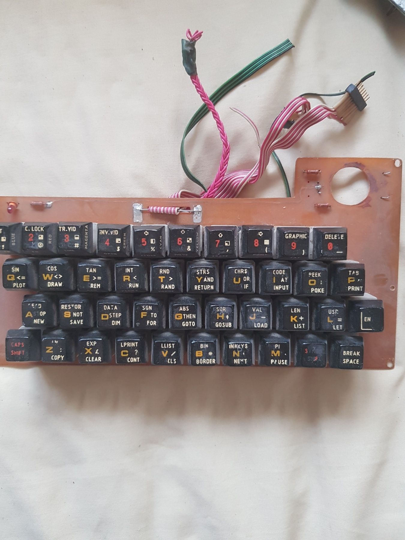 Герконовая клавиатура, плата ретро ZX spectrum