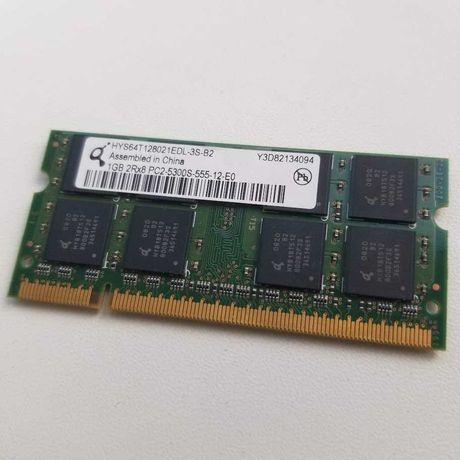ОЗУ SODIMM DDR2 1GB 667MHz Qimonda HYS64T128021EDL-3S-B2