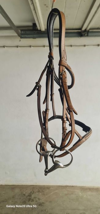 Freio ou arreio de cavalo 125mm completo "Praticamente sem uso"