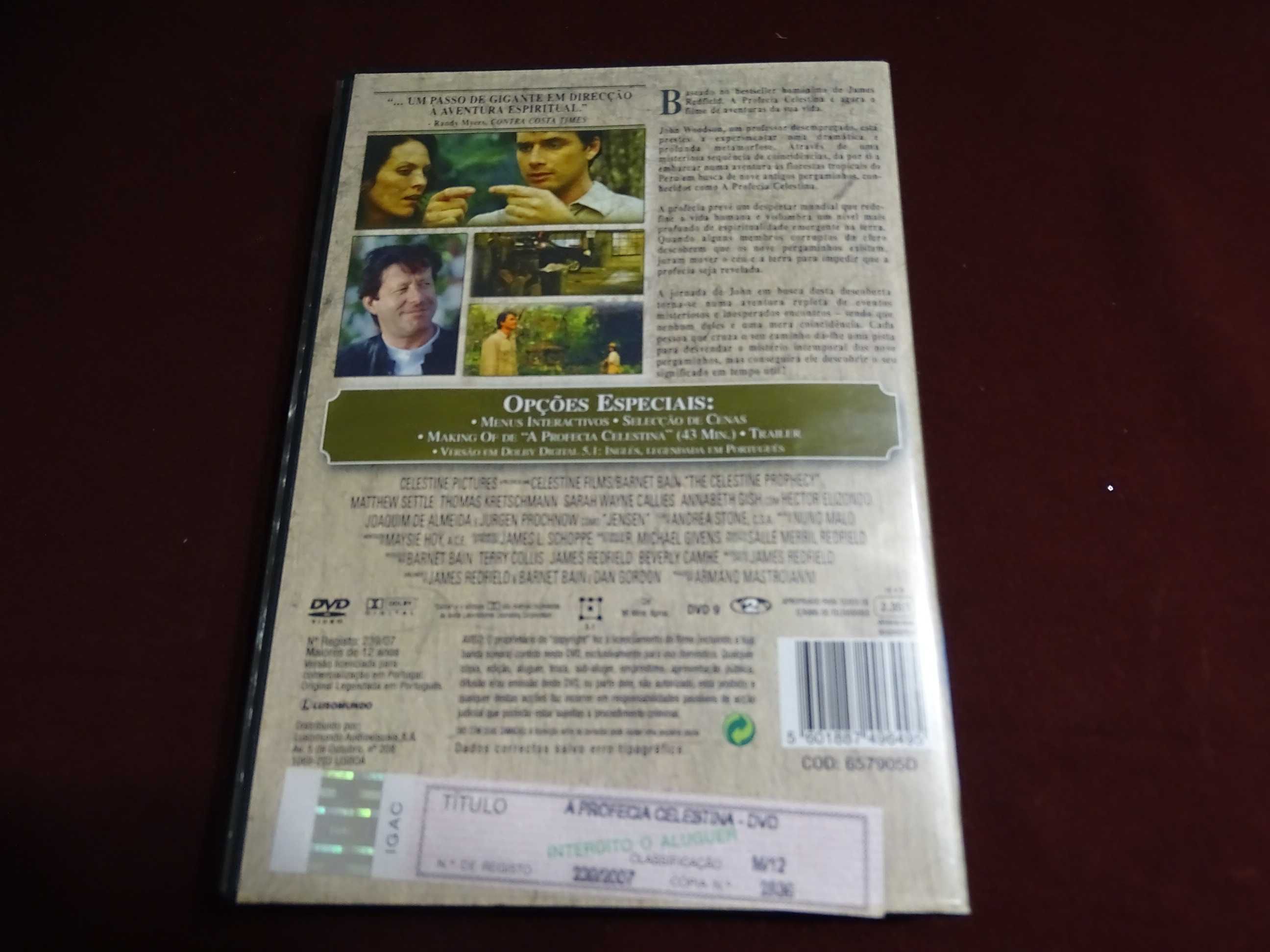 DVD-A profecia celestina-Joaquim de almeida