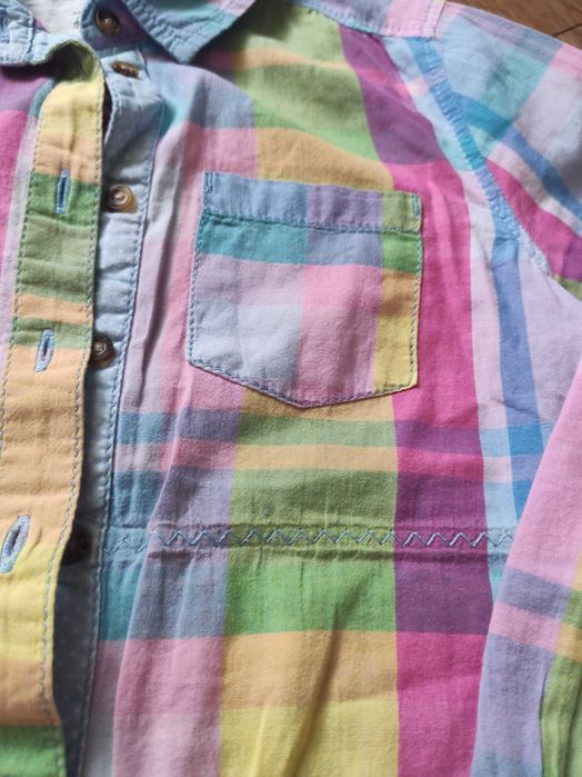 Koszula w kratkę dla dziewczynki 116