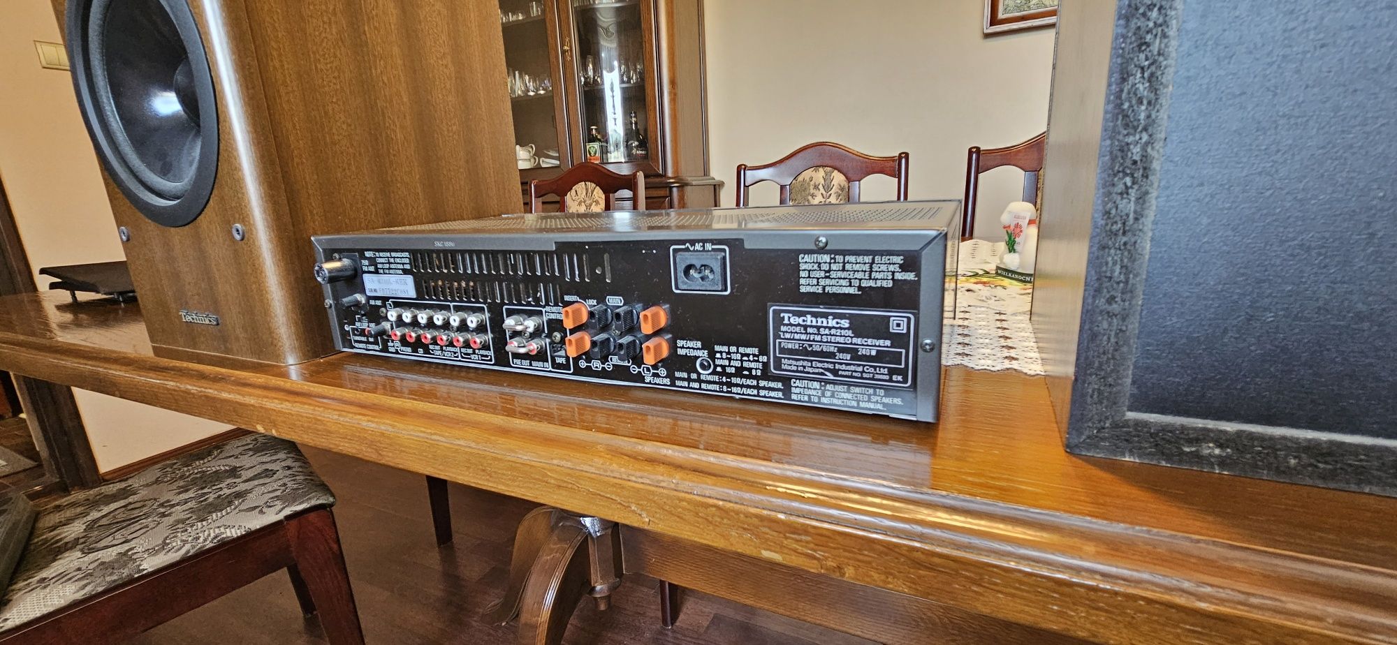 Zestaw Technics SB EX2 i wzmacniacz technics SA R210L
