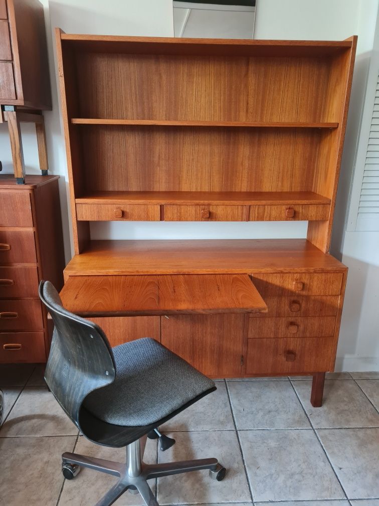 Komoda tekowa z nadstawką,skandynawski design,Szwecja lata 60/70,mid-c