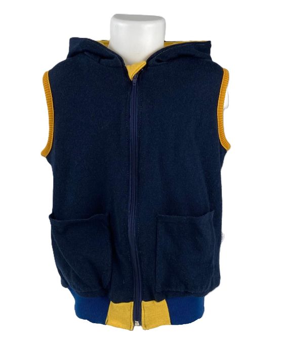 Bezrękawnik kamizelka zero waste wełniana 122 cm wełna wool 100%