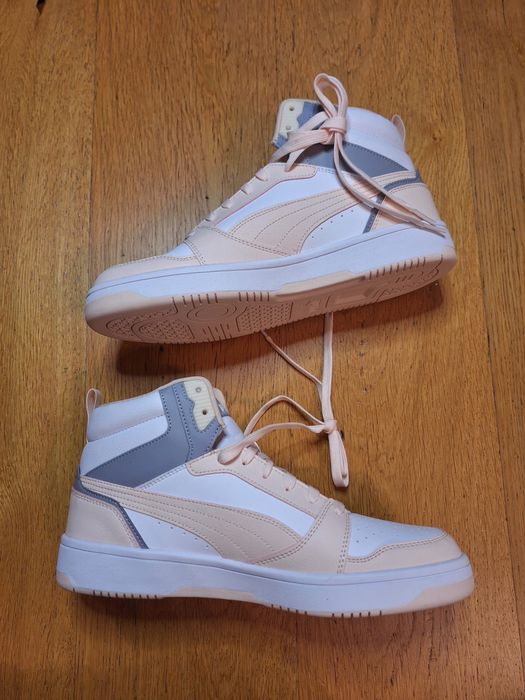 Buty wysokie sneakersy Puma rebounded v6 białe nowe 45