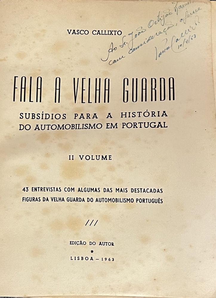 Livros Fala a Velha Guarda