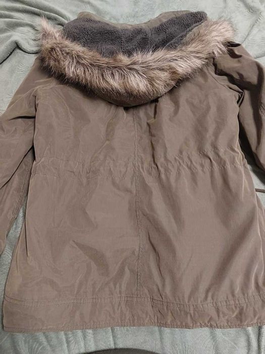 Kurtka z kapturem zimowa parka ocieplana L/xl