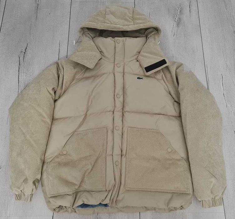 NOWA Kurtka zimowa z kapturem LACOSTE męska (rozmiar M/L) ORYGINALNA