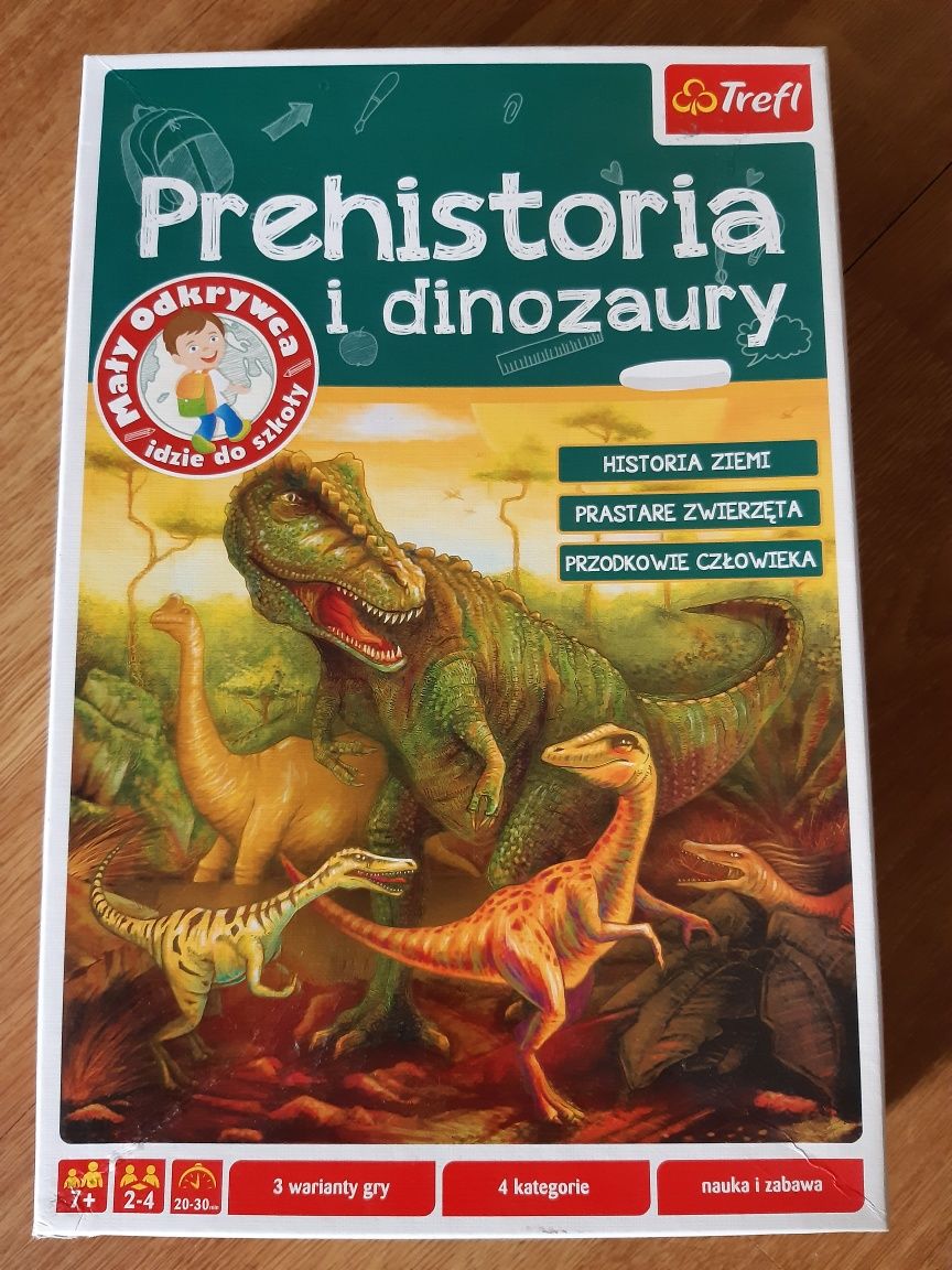 Gra planszowa "Prehistoria i dinozaury"