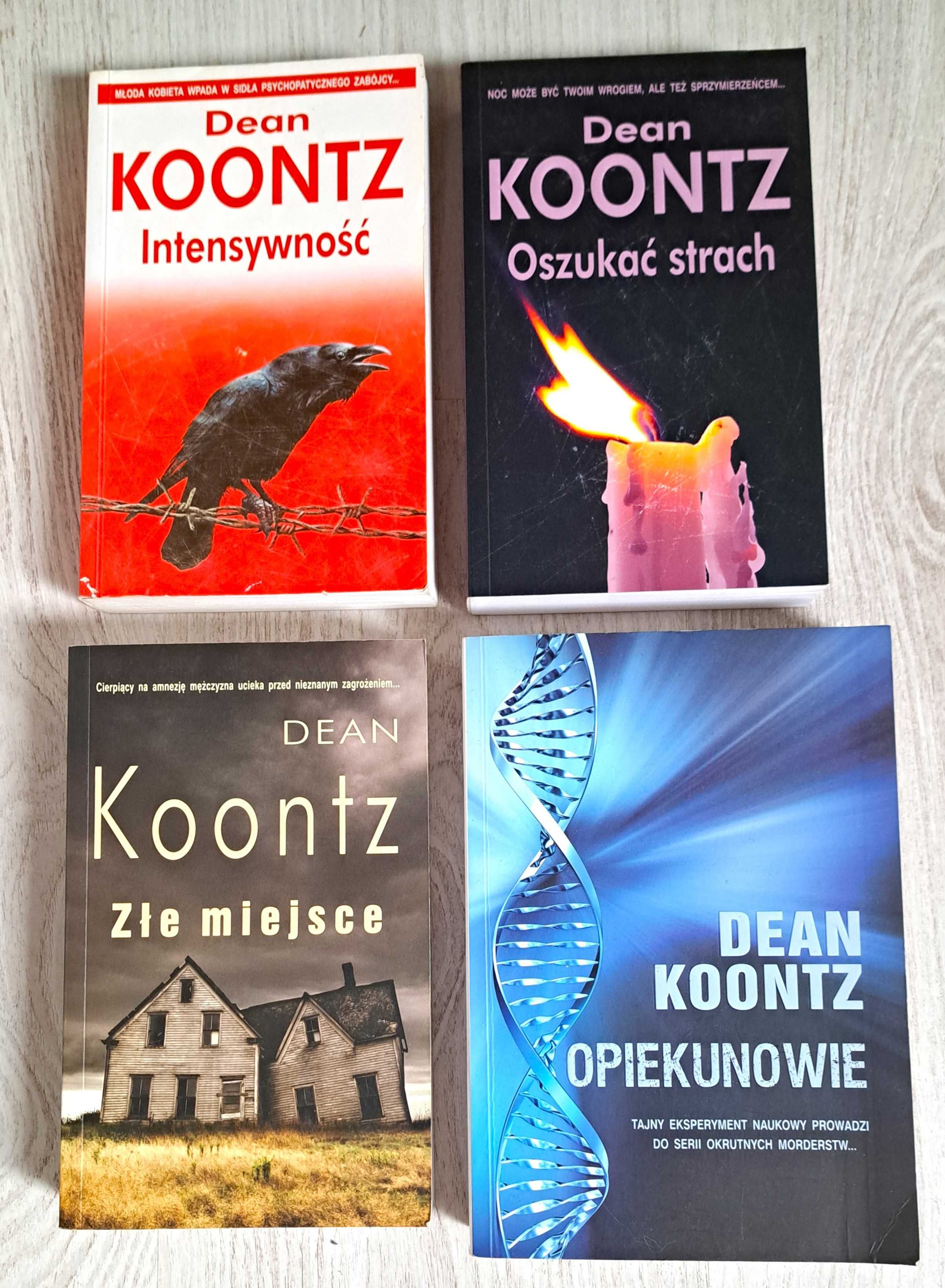 4x Dean Koontz Złe miejsce Opiekunowie Intensywność Oszukać