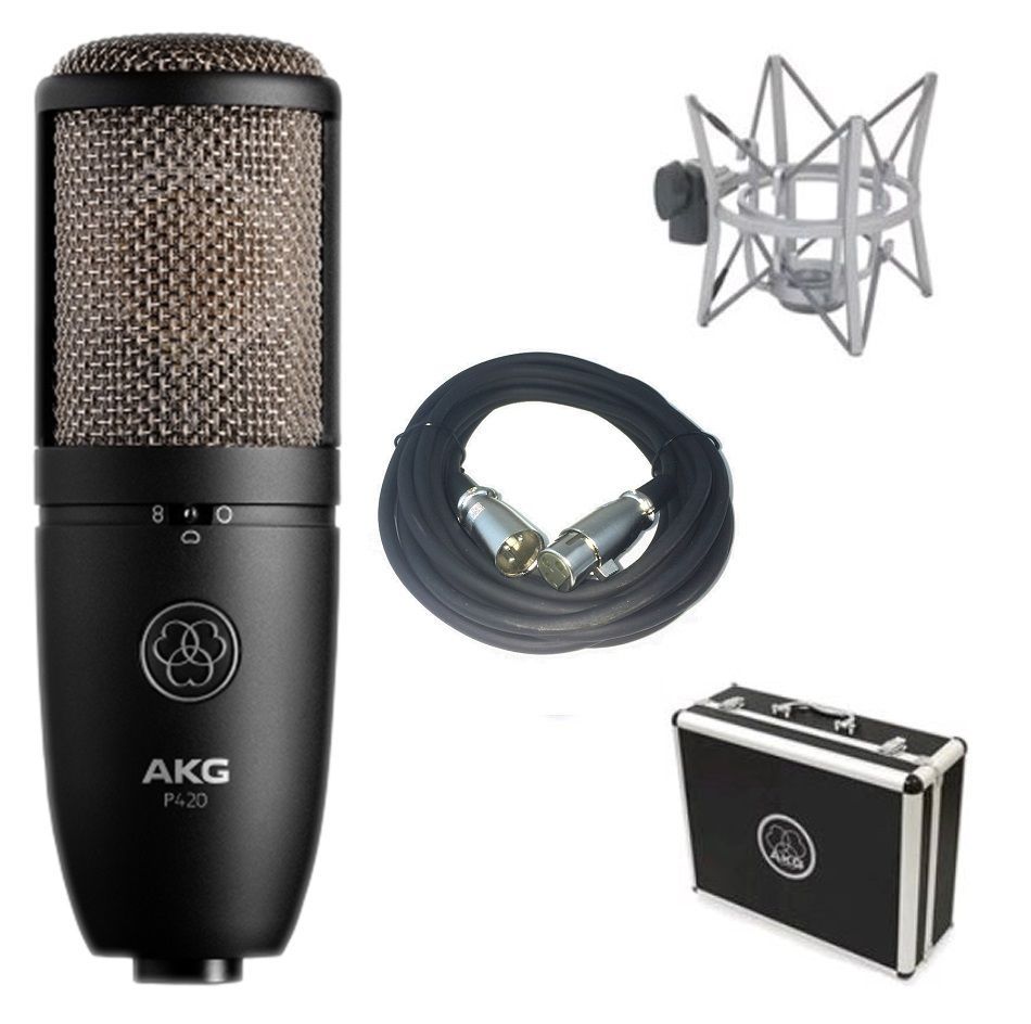 AKG P420- Mikrofon studyjny, pojemnościowy.