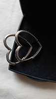 Super fajne kolczyki srebro 925 z kryształkami jak Pandora