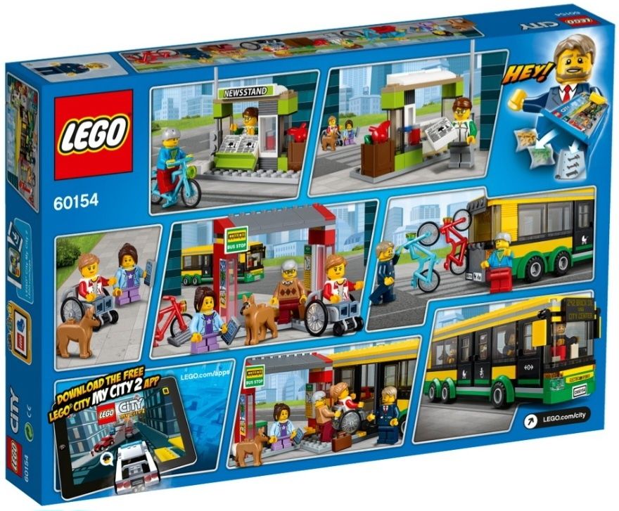 Лего 60154 автобусная остановка