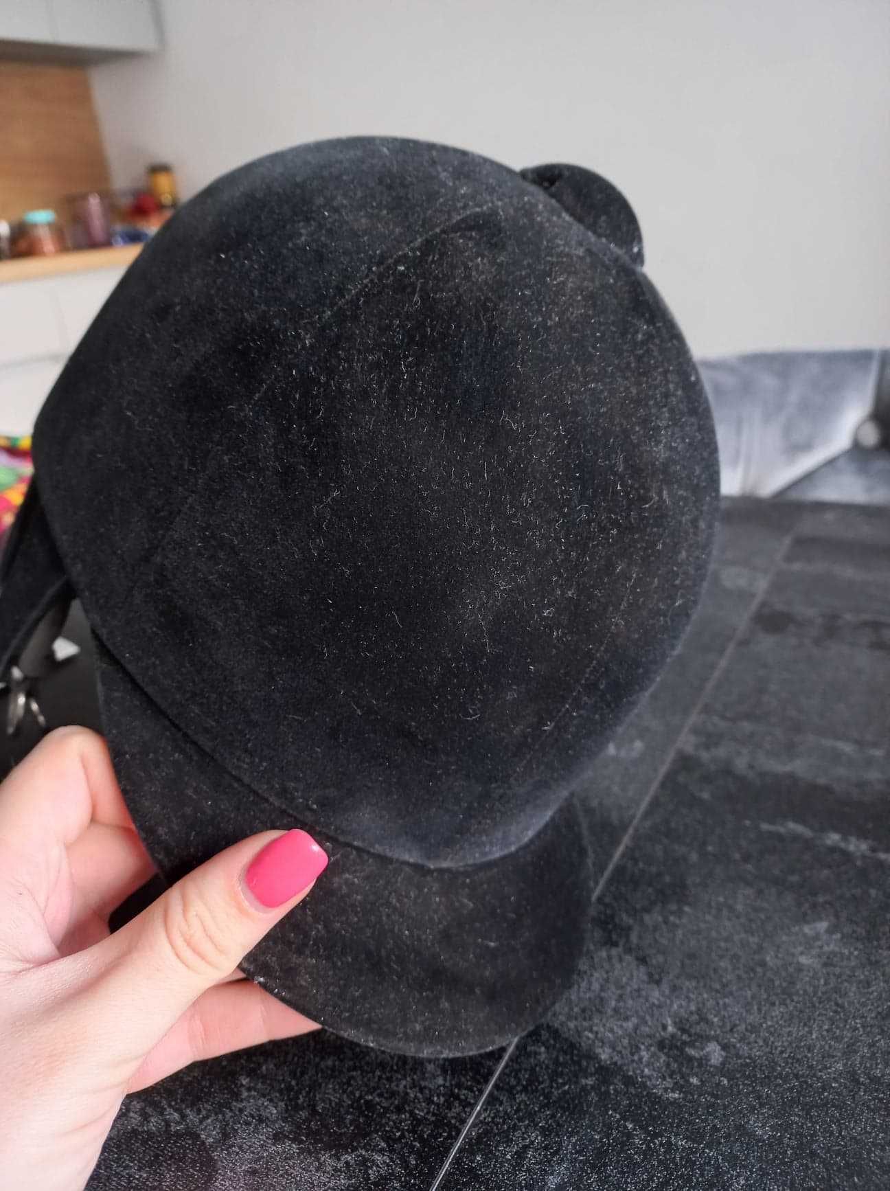 kask do jady konnej,toczek konny welurowy piękny,oryginalny