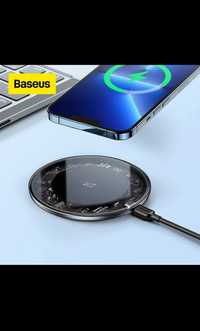 Бездротовий зарядний пристрій Baseus Simple 15w прозоре