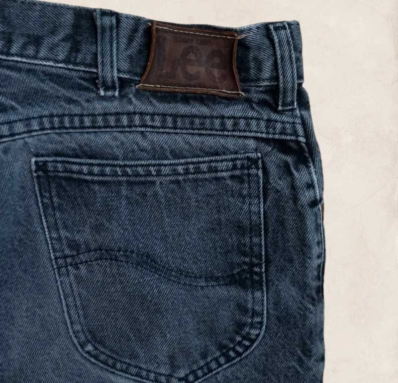 Lee 34/32 szare męskie jeansy straight