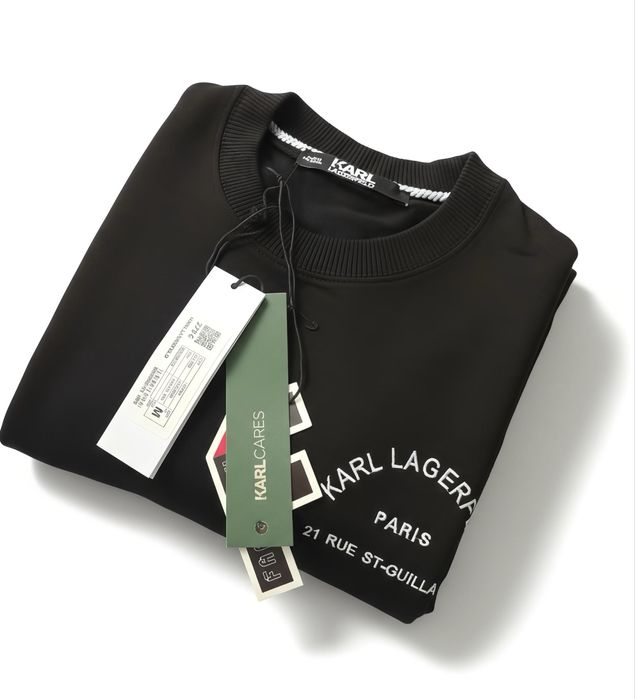 WYPRZEDAŻ!!Bluza męska 2-nitowa cienka longsleeve KARL M,L OSTATNIE