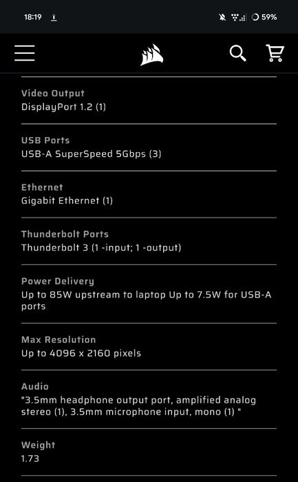 Docking station Elgato Thunderbolt 3 Dock