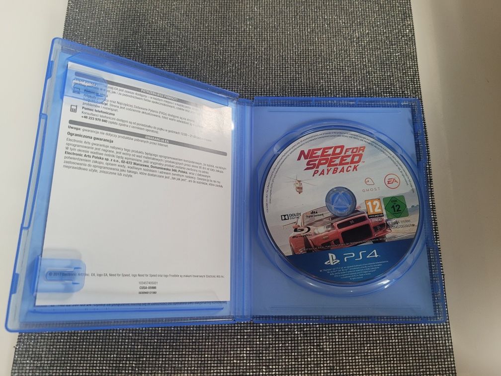 Sprzedam grę Need For Speed Payback Ps4 Plastation 4