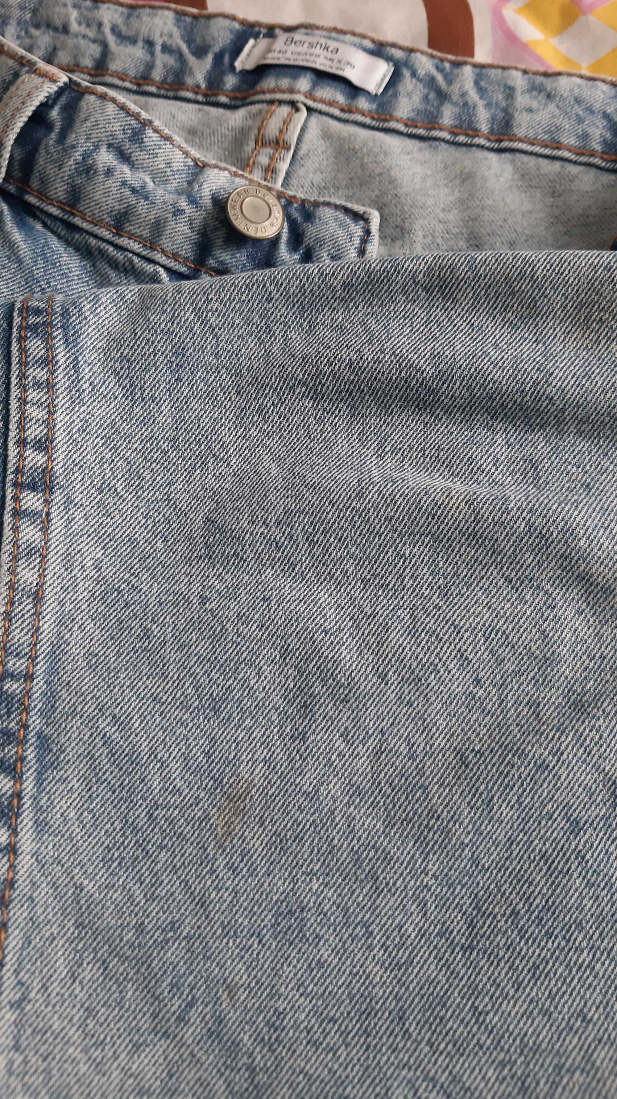Spodnie rozmiar L, Bershka, dżins, mom jeans